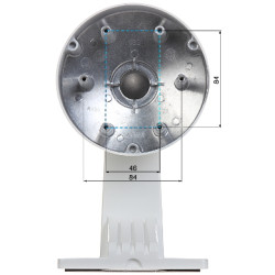 用于球形半球摄像机的室外铝制角墙支架白色坚固CCTV安装 Hikvision DS-1273ZJ-130-TRL