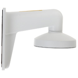 用于球形半球摄像机的室外铝制角墙支架白色坚固CCTV安装 Hikvision DS-1273ZJ-130-TRL