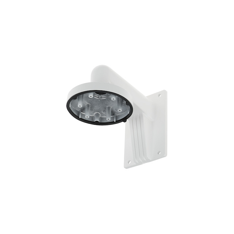 Support mural pour caméras dôme et tourelle blanc aluminium montage extérieur robuste CCTV Hikvision DS-1273ZJ-140