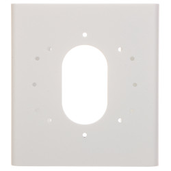 Supporto da palo per telecamere di videosorveglianza CCTV acciaio inossidabile bianco montaggio esterno robusto Hikvision DS-127