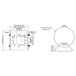 Postikinnitus CCTV-valvekaameratele roostevabast terasest valge vastupidav välistingimustes kasutatav masti kinnitus Hikvision D