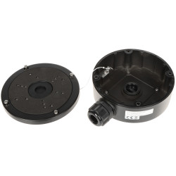 Taret tipi kameralar için tavan montaj aparatı bağlantı kutusu siyah alüminyum CCTV bağlantı kutusu Hikvision DS-1280ZJ-S(BLACK)