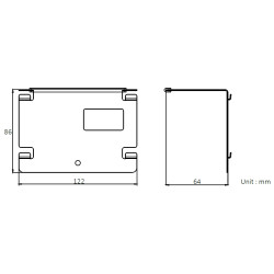 Desktop Stand for Video Intercom Indoor Stations Table Mount Silver Stainless Steel Hikvision DS-KABH6320-T