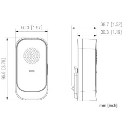 Wi-Fi 6 AC 230V 无线门铃室内响铃旋律提示器 DAHUA DS1AG