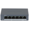 מתג PoE בעל 4 יציאות 10/100 Mbps ו-2 יציאות Uplink RJ45 למערכות אבטחה IP ומפצל רשת Hikvision DS-XS0106-P
