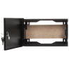 Surface mounted metal enclosure with mounting plate black 240x150x100mm STALFLEX E-MB-TPR1-MP-B