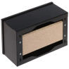Utanpåliggande metallkapsling med monteringsplatta svart 240x150x100mm STALFLEX E-MB-TPR1-MP-B