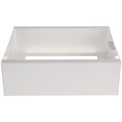 白色表面安装金属外壳带木制安装板CCTV报警电信安装盒 STALFLEX E-MB-TPR1-MP-W