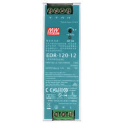 12V 10A 120W DIN Rail Switching Power Supply stabilized industrial for control cabinets MEAN WELL EDR-120-12