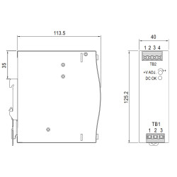 12V 10A 120W DIN rail switching power supply stabilized industrial mounting for control cabinets MEAN WELL EDR-120-12