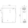 Font d'alimentació commutada per a carril DIN 12V 10A 120W estabilitzada industrial per a armaris de control MEAN WELL EDR-120-1