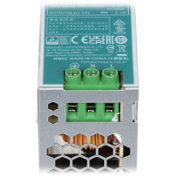 Импулсно захранване за DIN шина 24V DC 6.5A 156W индустриален монтаж TS35 висока ефективност стабилизация MEAN WELL EDR-150-24
