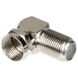 Kutni adapter prijelaz F utikač F utičnica 75 Ohm metalni set 100 komada antenska oprema Delta Plug F-W/F-G/KAT*P100
