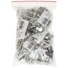F型L字型変換コネクタ 75Ω 金属製 100個セット アンテナアクセサリー Delta Plug F-W/F-G/KAT*P100