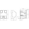 Impulsinis maitinimo šaltinis DIN bėgeliui 24V 2.5A 60W įtampos reguliavimas TS35 montavimas Delta Electronics DRC-24V60W-1AZ