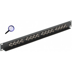 19英寸机架式BNC配线架 16进16出 电气隔离 CCTV AHD CVI TVI CVBS DELTA G-16B-RACK