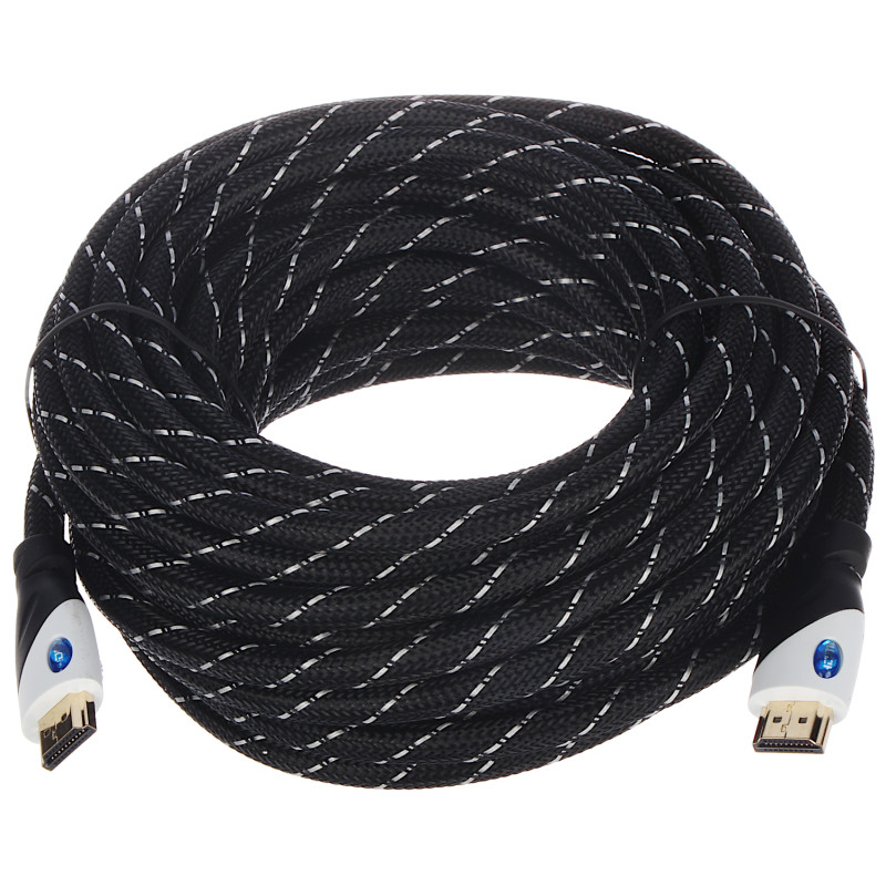 HDMI 1.4b High Speed 10m kaabel kullatud pistikutega 26AWG Full HD Ethernet ARC Delta Multimedia HDMI-10-PP
