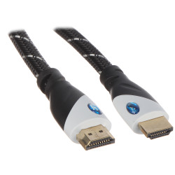 Кабель HDMI 1.4b High Speed 10м Позолочені штекери 26AWG Full HD Ethernet ARC Delta Multimedia HDMI-10-PP