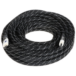 HDMI 1.4b-kabel 15m 26AWG gullbelagte kontakter High Speed Ethernet 4K 30Hz robust Delta Multimedia HDMI-15-PP
