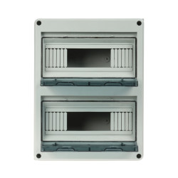 Hermetic surface mounted distribution board 24 modules IP65 ABS UV electrical fuse box ELPROMET HT-24