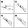 Професионален стрипер за оптични кабели 125um 250um 900um 2mm 3mm Delta HT-S144H