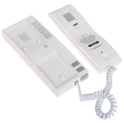 Unifon analogico cornetta citofonica magnetica 4 5 6 fili bianca montaggio a parete ACO INS-UA720M-G2