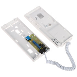 Analog Intercom Handset Magnetic 4 5 6-wire White Surface Mount ACO INS-UA720M-G2