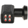 4K UHD LTE保护四路卫星转换器高信号质量全高清LNB Fte / eXcellento KONW/QUAD-BLACK-FTE