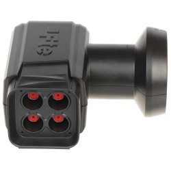 4K UHD LTE対応 クアッド衛星コンバーター 高信号品質 Full HD LNB Fte / eXcellento KONW/QUAD-BLACK-FTE