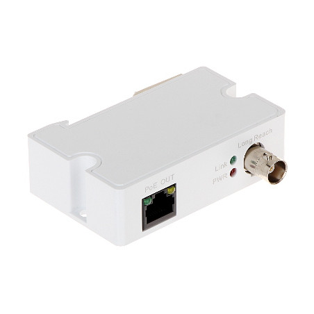 Επέκταση Ethernet PoE μέσω ομοαξονικού καλωδίου ePoE εμβέλεια έως 1000m πομπός μετατροπέας σήματος IP BNC RJ45 DAHUA LR1002-1ET-
