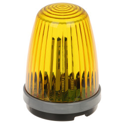 Luz de Sinalização LED Laranja para Portões Automáticos 230V AC IP54 com Suporte de Parede VIDOS LS02