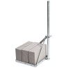 Balastový stožár pro antény WLAN DVB-T základna pro betonové bloky 1m žárový zinek DELTA MB-1/1.0S