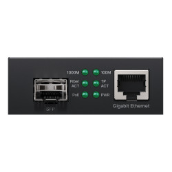 Медіаконвертер Gigabit Ethernet RJ45 на SFP з живленням PoE+ 30 Вт CUDY MC220P