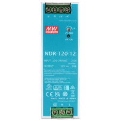 Імпульсны блок сілкавання на DIN-рэйку 12V 10A 120W стабілізаваны прамысловы Mean Well MEAN WELL NDR-120-12