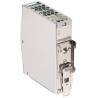 แหล่งจ่ายไฟแบบสวิตชิ่งสำหรับราง DIN 12V 6.3A 75W แบบอุตสาหกรรมติดตั้งบนราง TS-35 MEAN WELL NDR-75-12