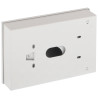 Metal enclosure for alarm keypad white key lock tamper mechanical protection steel PULSAR OBU-M-LCD