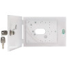 Boîtier métallique pour claviers d'alarme Satel CA-5 CA-6 CA-10 INT-KLCDS blanc verrouillable PULSAR OBU-M-LCD-S