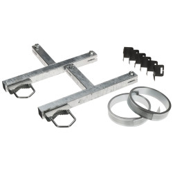 Solid skorsteinsfeste forsterket for antenne- og satellittmaster varmgalvanisert 5m stålbånd DELTA OK-50W13/HDG