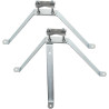 Vægbeslag til antennemast 30 cm afstand galvaniseret stål vægholder solid antennemontering DELTA OMP-50L30