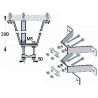 Wall mount for antenna mast 30cm distance galvanized steel wall bracket solid antenna installation DELTA OMP-50L30