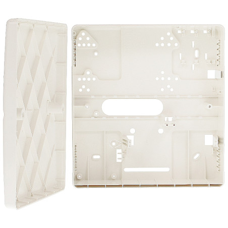 Plastic surface-mounted alarm control panel enclosure white with tamper protection IP20 universal polystyrene SATEL OPU-4-P