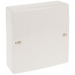 Surface mounted plastic alarm control panel enclosure white with tamper protection IP20 polystyrene universal SATEL OPU-4-P