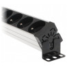 Power strip for 19 inch Rack cabinet 1U 7 sockets with switch 2m cable black PDU power distribution Delta PD-7K/RACK