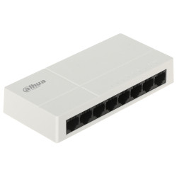 8 portu Gigabit slēdzis 10/100/1000 Mb/s RJ45 galddatora plastmasas korpuss Plug and Play energoefektīvs DAHUA PFS3008-8GT-L-V2