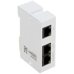 Extensor Switch PoE de 3 portas Divisor de Sinal de Rede IP CCTV RJ45 LAN Transmissão de Dados e Energia DAHUA PFT1300