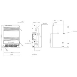 Modulares Schaltnetzteil 24V DC 4.5A 108W für Schaltschränke CCTV LED Industrieautomation Delta Electronics PMT-24V100W2BA