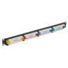 Patch panel 24 porty RJ45 Kat. 5e UTP 19 palcov 1U uhlový čierny organizér sieťových káblov LAN Delta PP-24/RJ-KAT