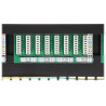 Patch Panel RJ-45 24 Ports FTP Cat.6 RACK 19 Inch 1U Shielded Black Professional Network Patch Panel Delta PP-24/RJ6-C/FTP-S
