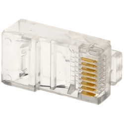 Αρθρωτό βύσμα RJ45 8-pin για συνεστραμμένο ζεύγος UTP cat 5 5e σετ 1000 τεμαχίων σύνδεσμος δικτύου LAN Ethernet Delta RJ45/C*P10