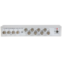 Distributore video 4 ingressi 8 uscite BNC CVBS PAL NTSC splitter segnale CCTV attivo DELTA RV-4/8PR